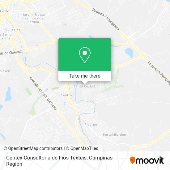 Centex Consultoria de Fios Têxteis map