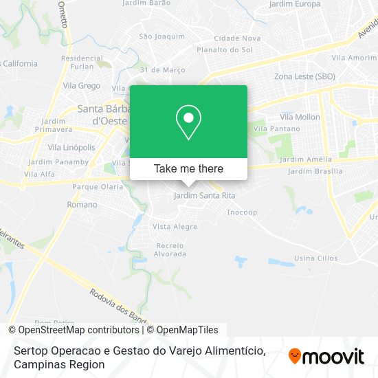 Sertop Operacao e Gestao do Varejo Alimentício map
