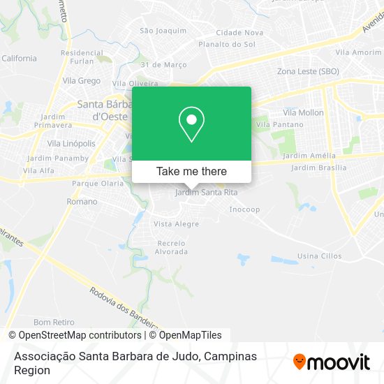 Associação Santa Barbara de Judo map