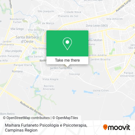 Maihara Furlaneto Psicológia e Psicoterapia map