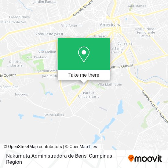 Nakamuta Administradora de Bens map
