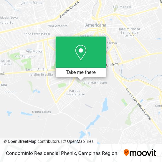 Condomínio Residencial Phenix map