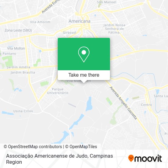 Associação Americanense de Judo map