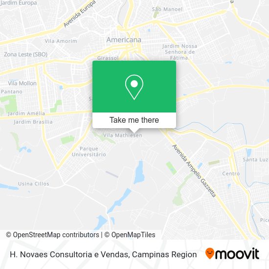 H. Novaes Consultoria e Vendas map