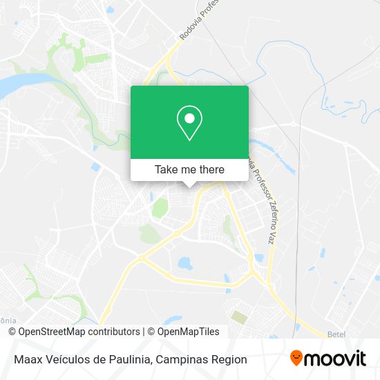 Maax Veículos de Paulinia map
