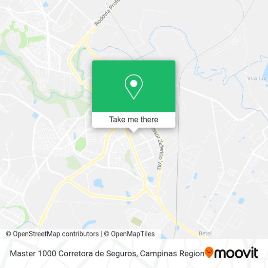 Master 1000 Corretora de Seguros map