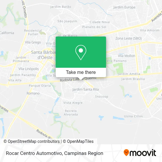 Rocar Centro Automotivo map