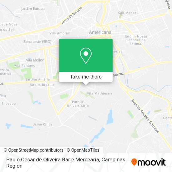 Paulo César de Oliveira Bar e Mercearia map