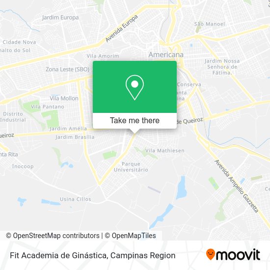 Fit Academia de Ginástica map