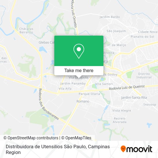 Distribuidora de Utensilios São Paulo map
