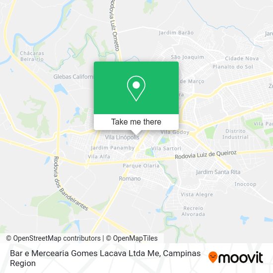 Bar e Mercearia Gomes Lacava Ltda Me map