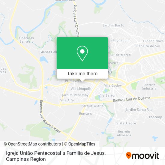 Igreja União Pentecostal a Familia de Jesus map