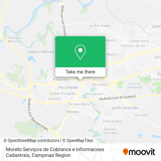 Moreto Serviços de Cobranca e Informacoes Cadastrais map