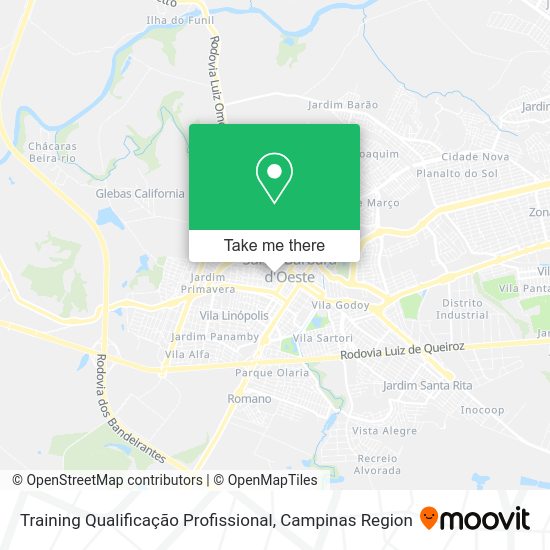 Training Qualificação Profissional map