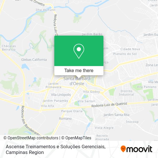 Ascense Treinamentos e Soluções Gerenciais map