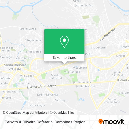 Peixoto & Oliveira Cafeteria map