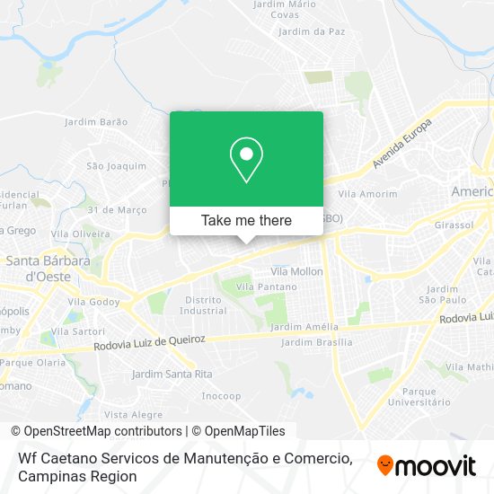 Wf Caetano Servicos de Manutenção e Comercio map