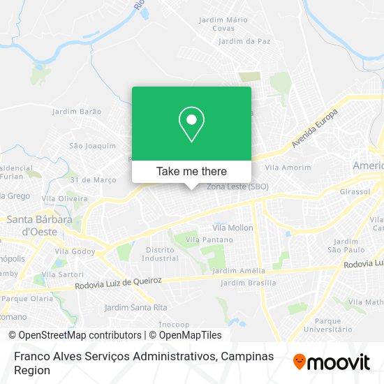 Franco Alves Serviços Administrativos map