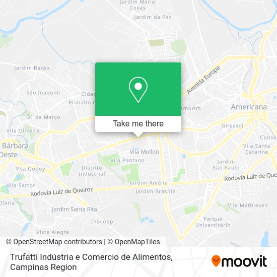 Trufatti Indústria e Comercio de Alimentos map