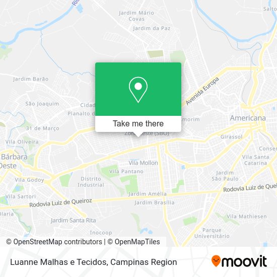 Luanne Malhas e Tecidos map