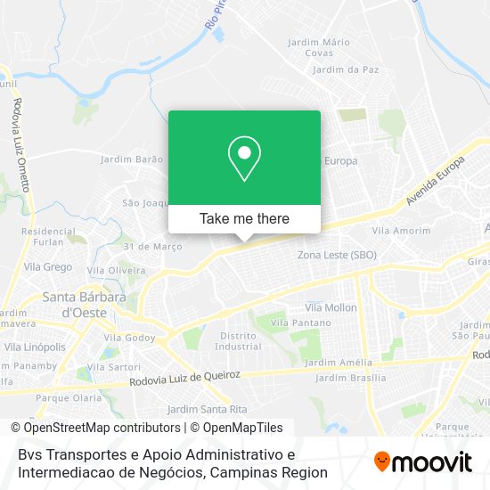 Bvs Transportes e Apoio Administrativo e Intermediacao de Negócios map