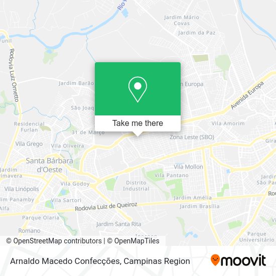 Arnaldo Macedo Confecções map