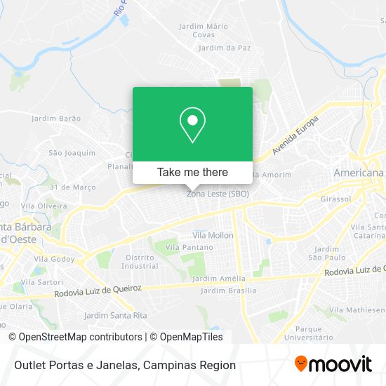 Outlet Portas e Janelas map