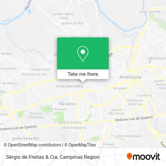 Sérgio de Freitas & Cia map