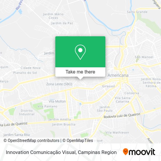 Innovation Comunicação Visual map