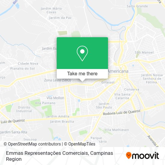 Emmas Representações Comerciais map