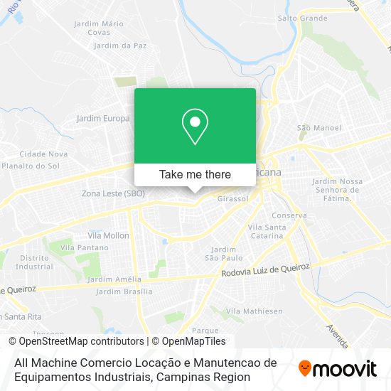 All Machine Comercio Locação e Manutencao de Equipamentos Industriais map