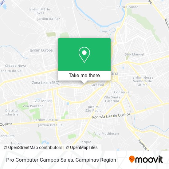 Pro Computer Campos Sales map