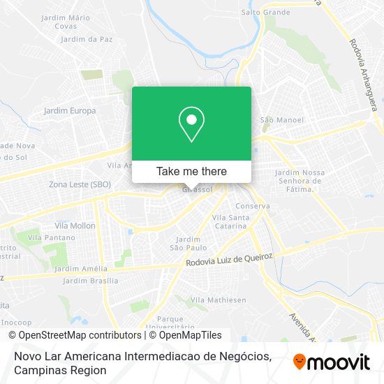 Novo Lar Americana Intermediacao de Negócios map