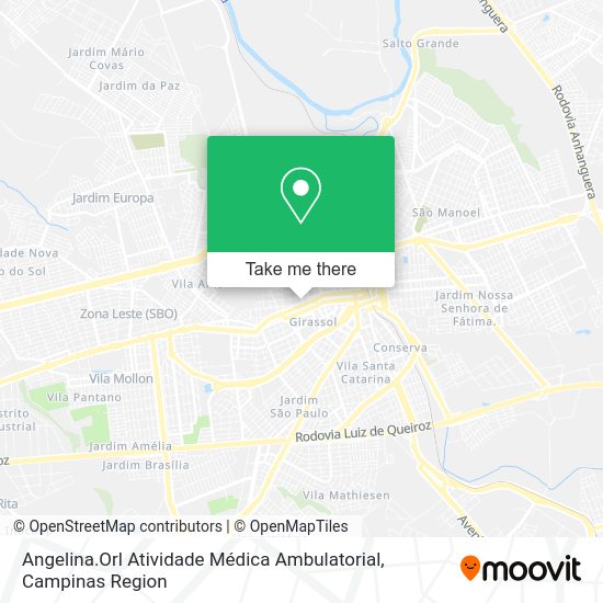 Angelina.Orl Atividade Médica Ambulatorial map