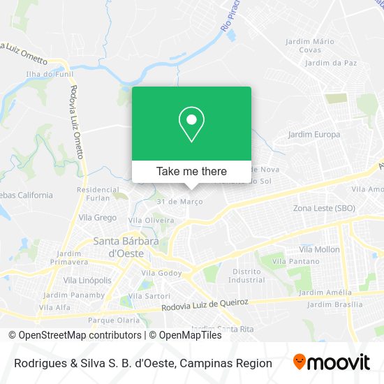 Rodrigues & Silva S. B. d'Oeste map