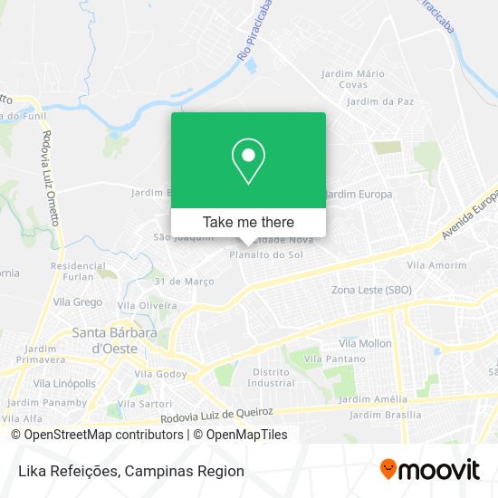 Lika Refeições map