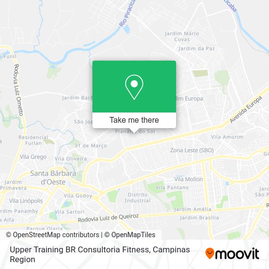 Upper Training BR Consultoria Fitness map