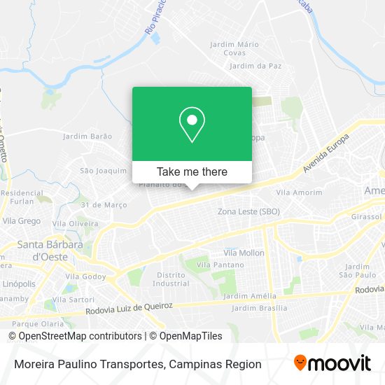 Moreira Paulino Transportes map