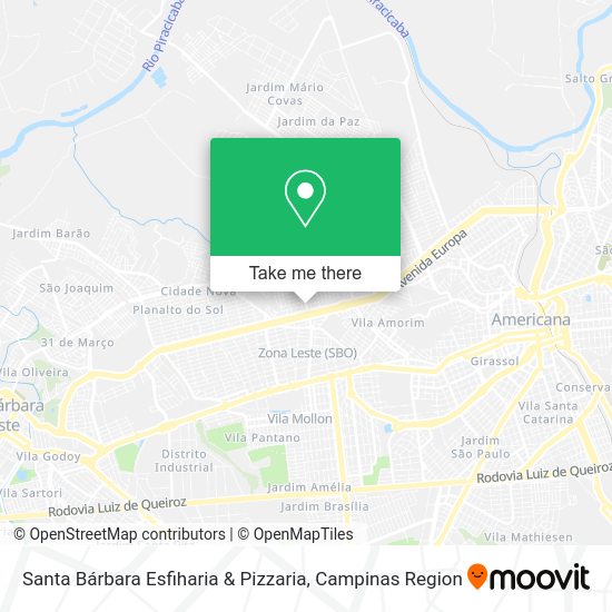 Santa Bárbara Esfiharia & Pizzaria map