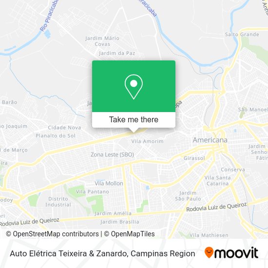Auto Elétrica Teixeira & Zanardo map