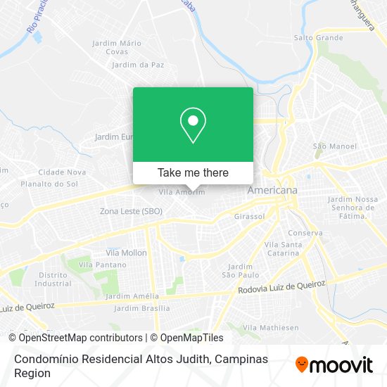 Condomínio Residencial Altos Judith map