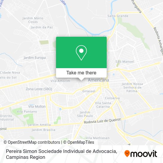 Pereira Simon Sociedade Individual de Advocacia map