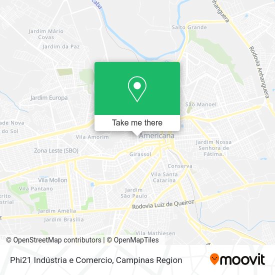 Phi21 Indústria e Comercio map