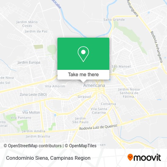 Condomínio Siena map
