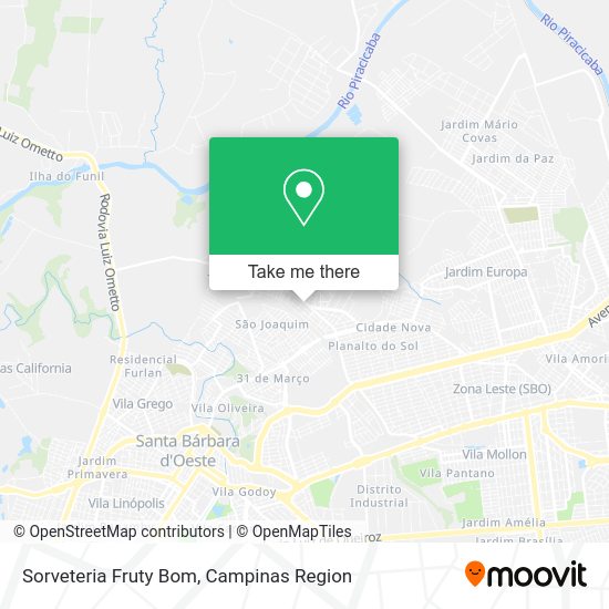 Sorveteria Fruty Bom map
