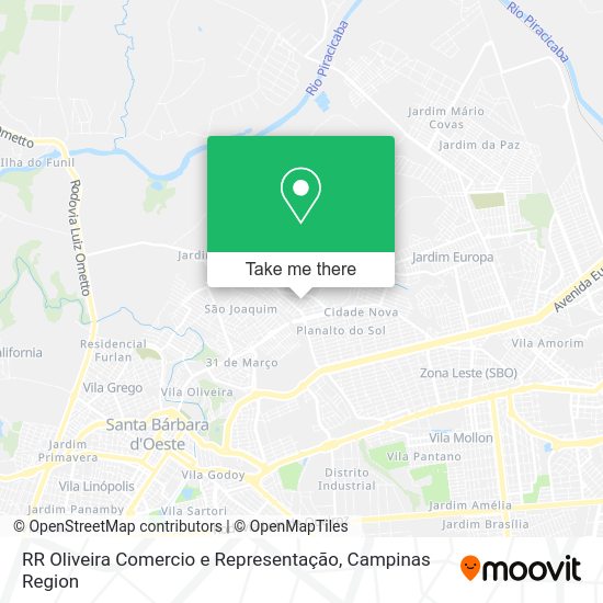 RR Oliveira Comercio e Representação map