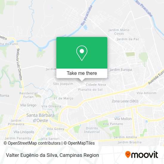 Valter Eugênio da Silva map