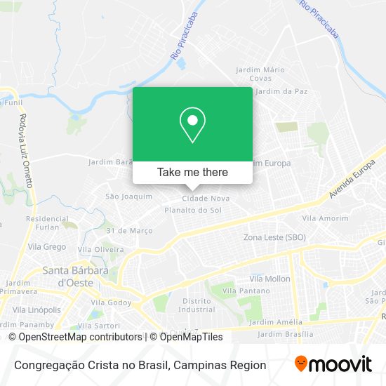 Congregação Crista no Brasil map