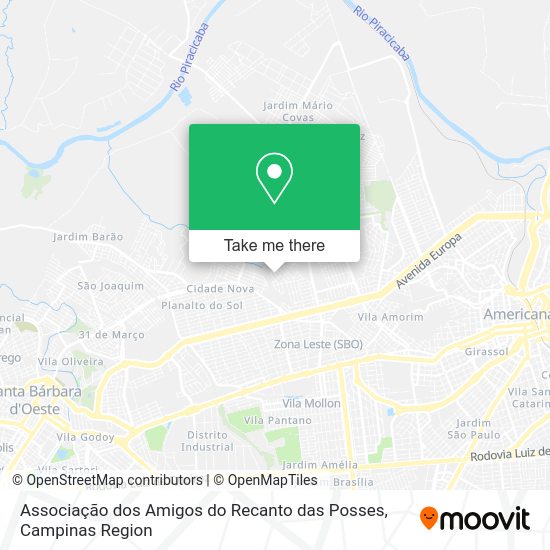 Associação dos Amigos do Recanto das Posses map