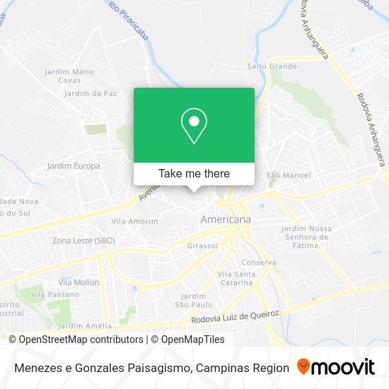 Menezes e Gonzales Paisagismo map